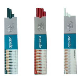 Apsara Glass Pencil (Red, Green, White)