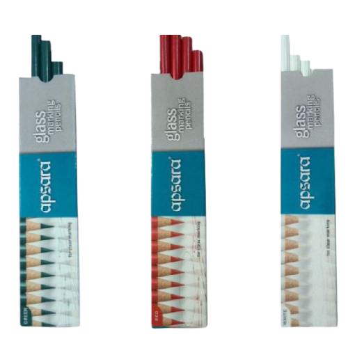 Apsara Glass Pencil (Red, Green, White)