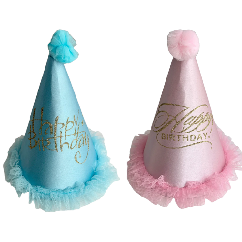 Birthday Fancy Party Caps Blue / Pink
