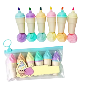 Apple, Ice-cream, Colour Bottles Markers