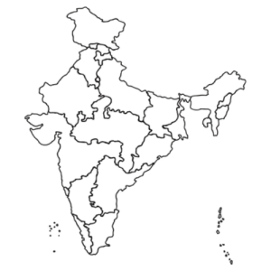 India Outline Map