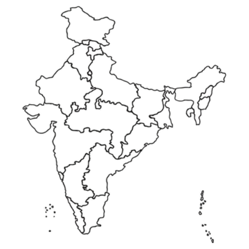 India Outline Map