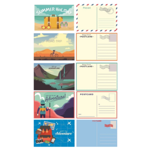 Multicolor Post card