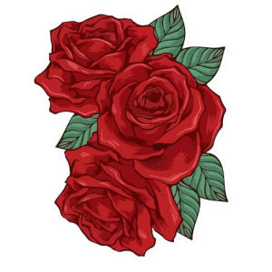 Rose Flower Sticker