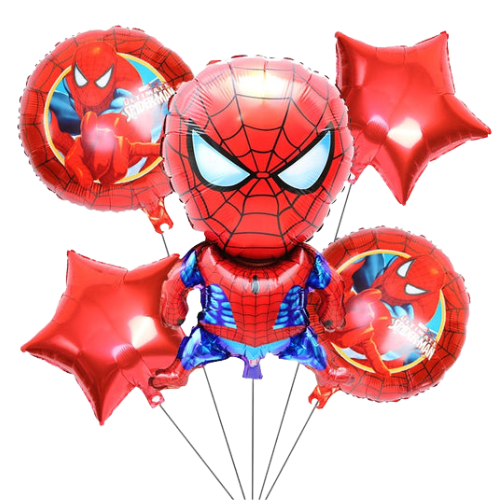 Spiderman 5 Balloon Set