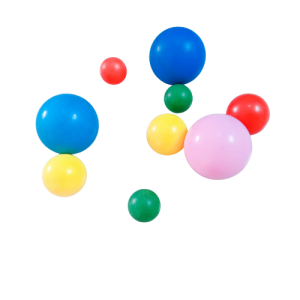 Plastic hard balls small